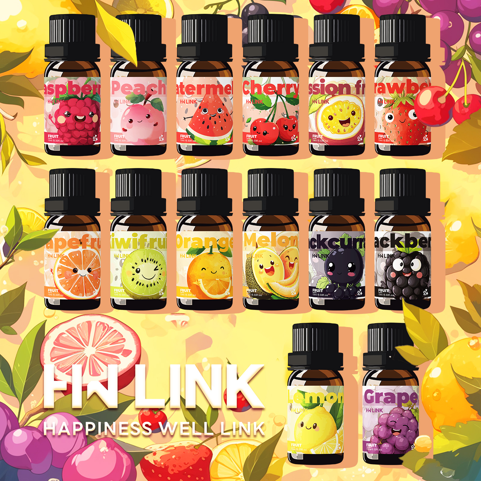 Soap Making Ingredients - 10ml Fruits Essential Oils for candles,