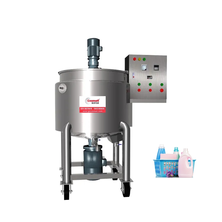 Soap Making Double Boiler - 50l Movable Double Jacket Boiler Homogenizer