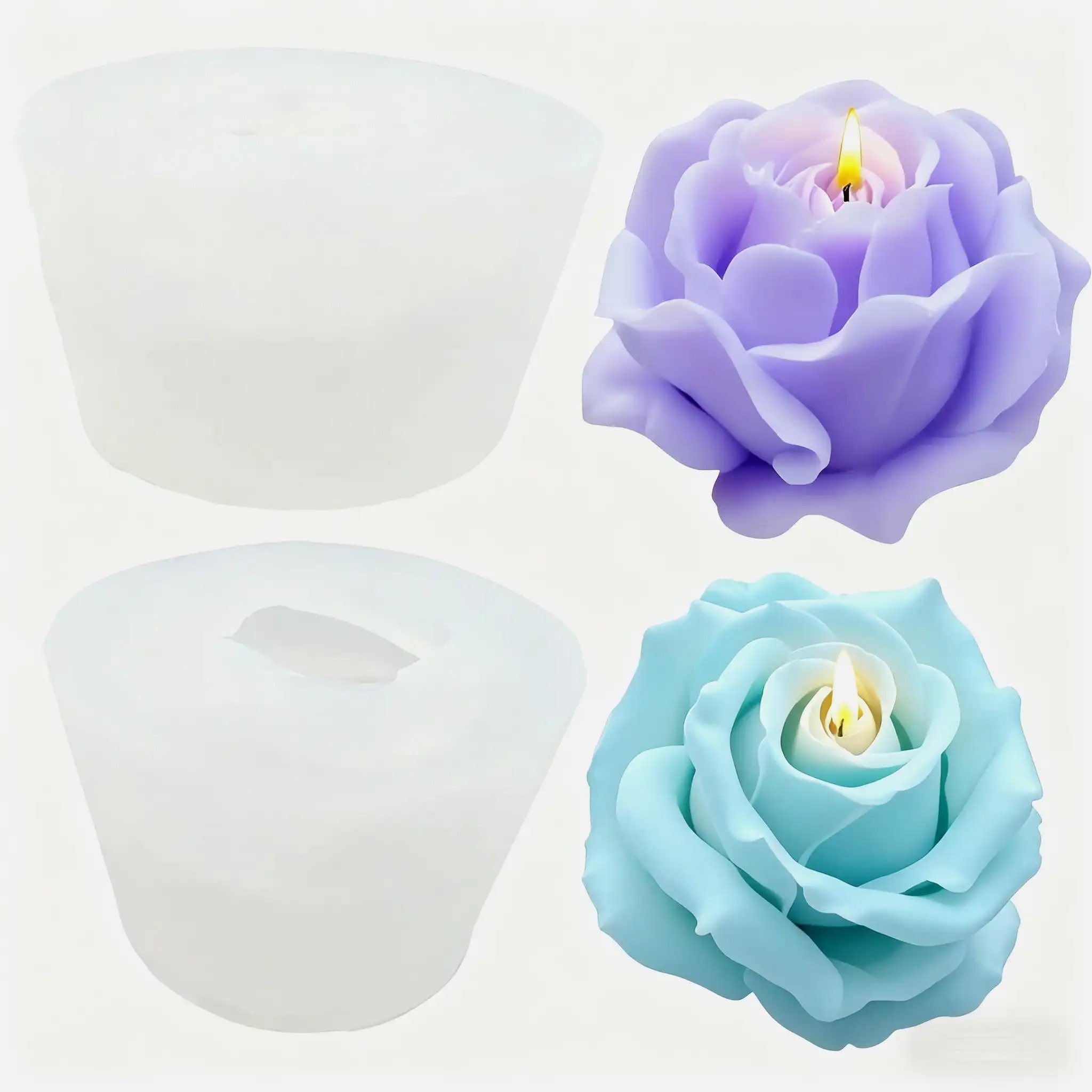 2-Piece Romantic 3D Rose Silic - Soap Making Designs avis et prix