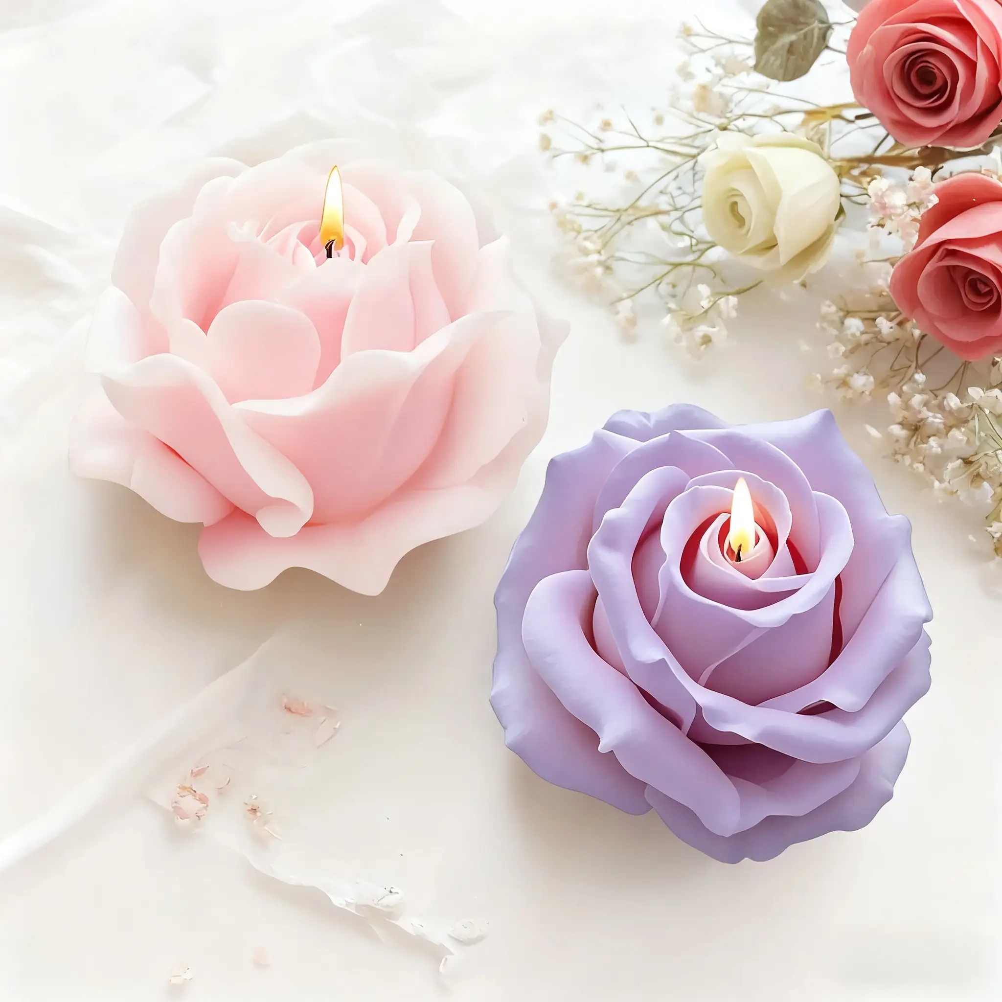 2-Piece Romantic 3D Rose Silic - Soap Making Designs avis et prix