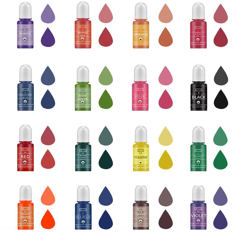 10ml/Bottle Candle Wax Pigment - Soap Making Ingredients avis et prix