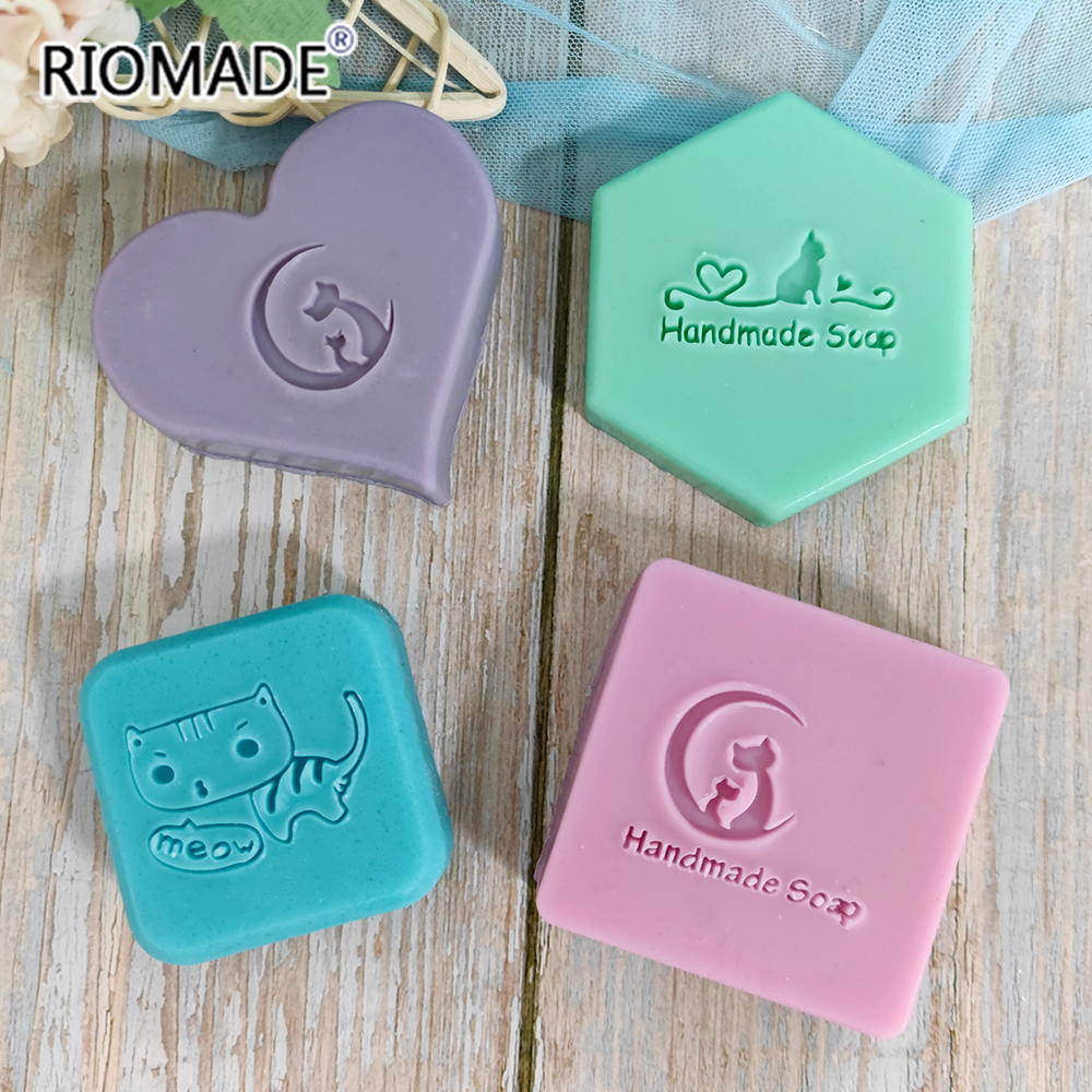 Cute Cat Handmade Soap Stamp K - Soap Making Websites avis et prix
