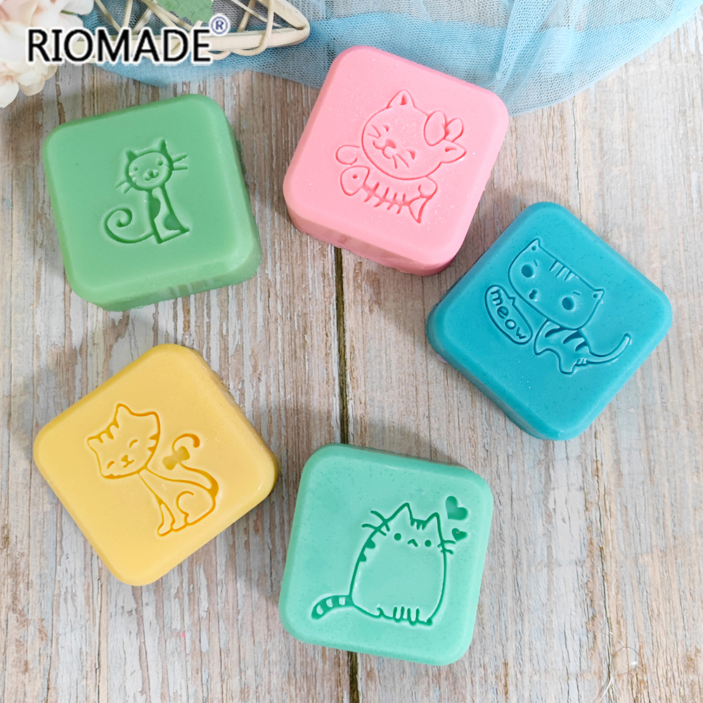 Cute Cat Handmade Soap Stamp K - Soap Making Websites avis et prix