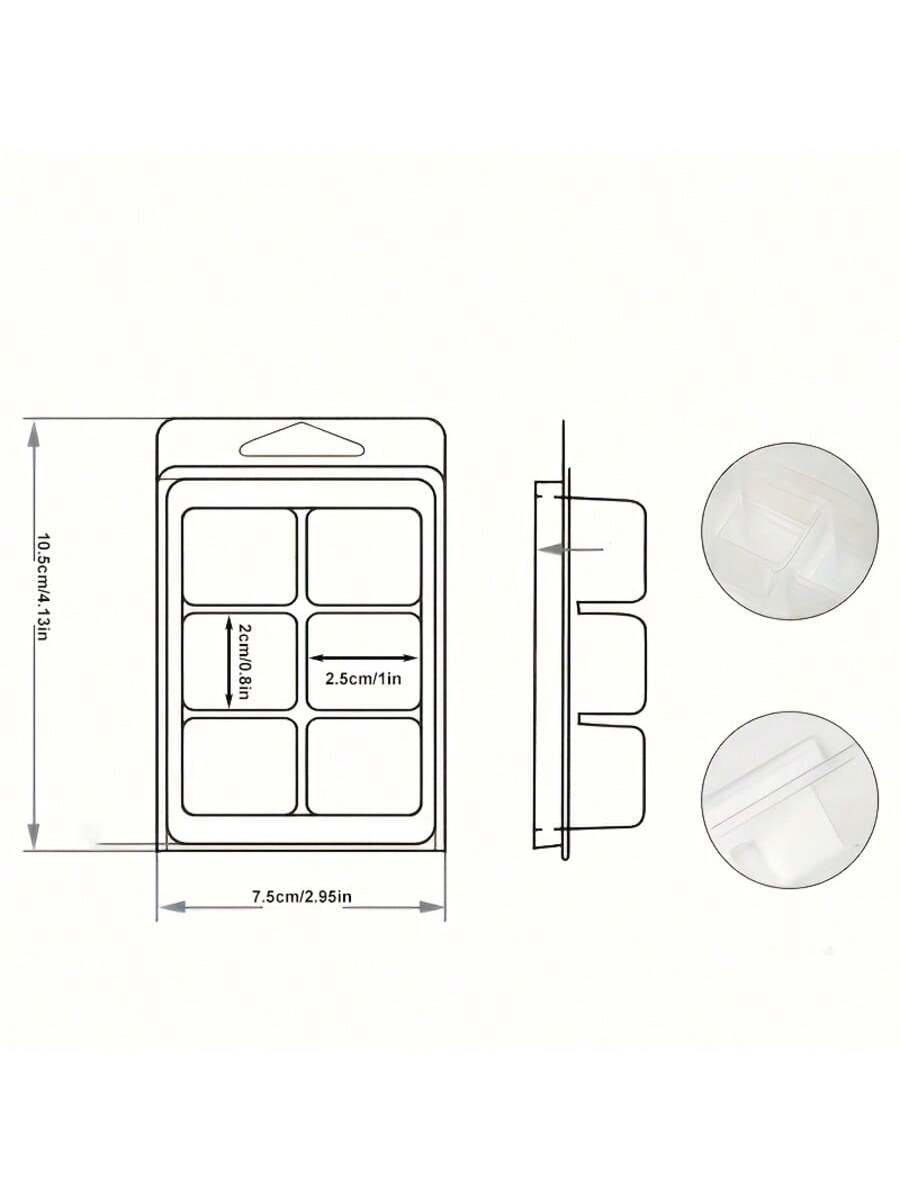 12/24 Pieces Rectangular 6-Hol - Soap Making Websites avis et prix