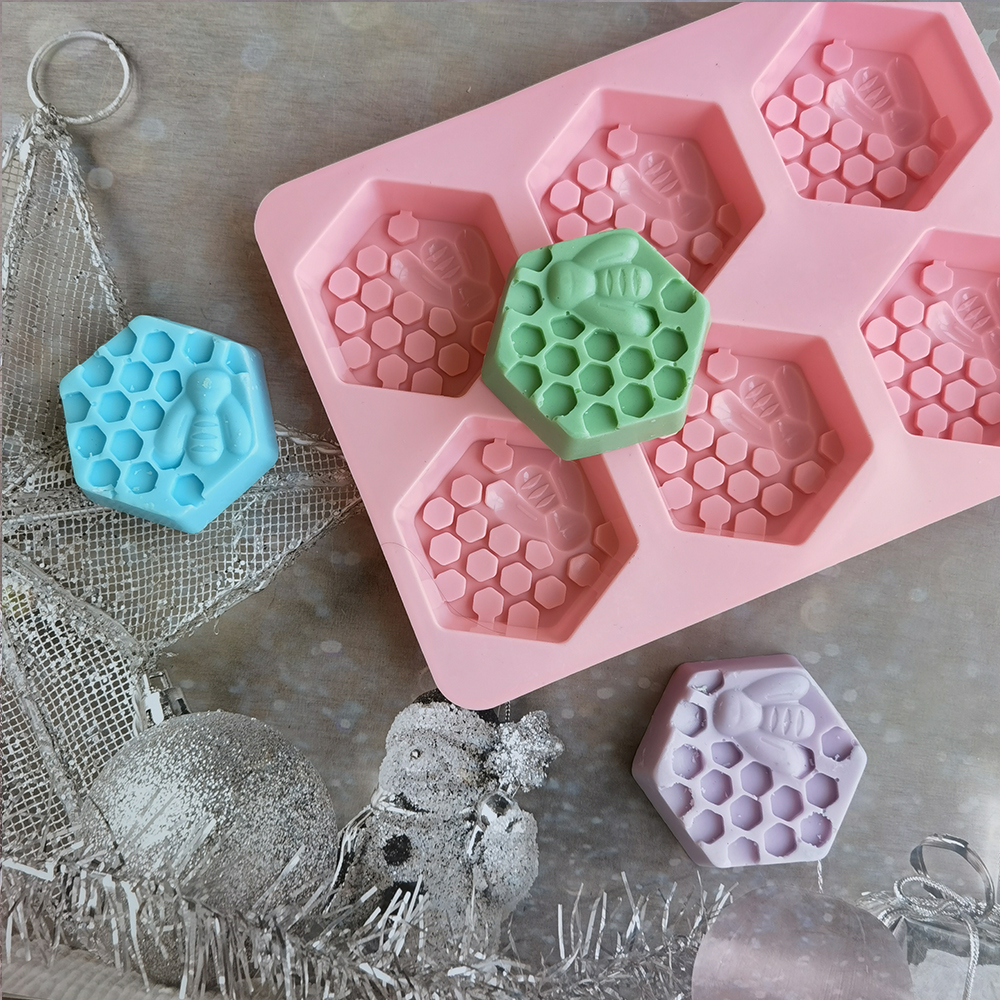 Silicone Hexagonal Bee Soap Mo - Soap Making Lye avis et prix