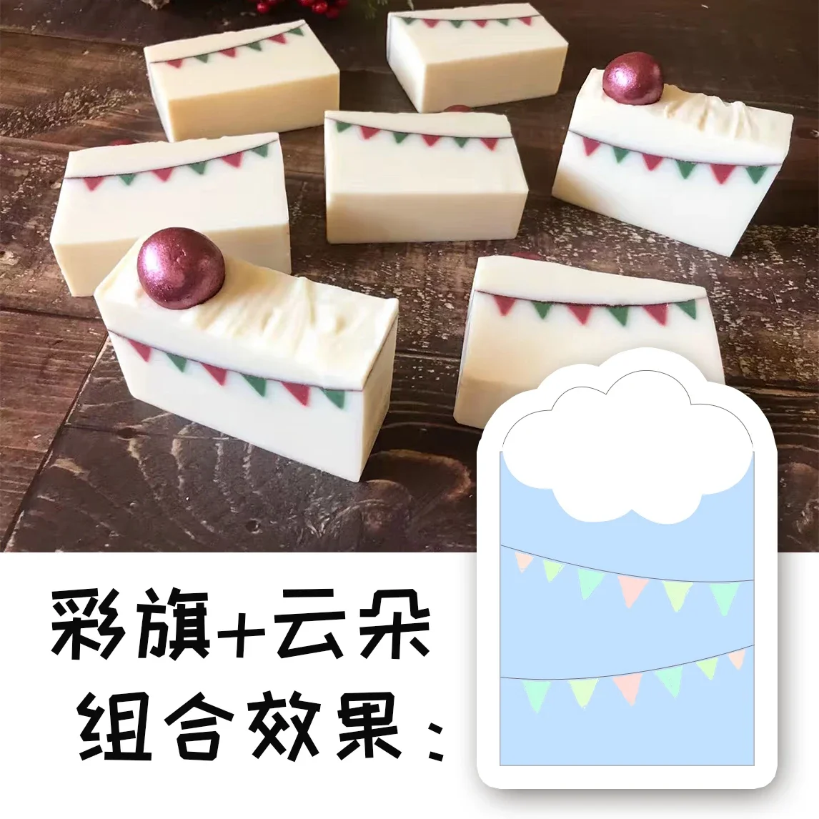Colored Flag Handmade Soap Scr - Soap Making Designs avis et prix