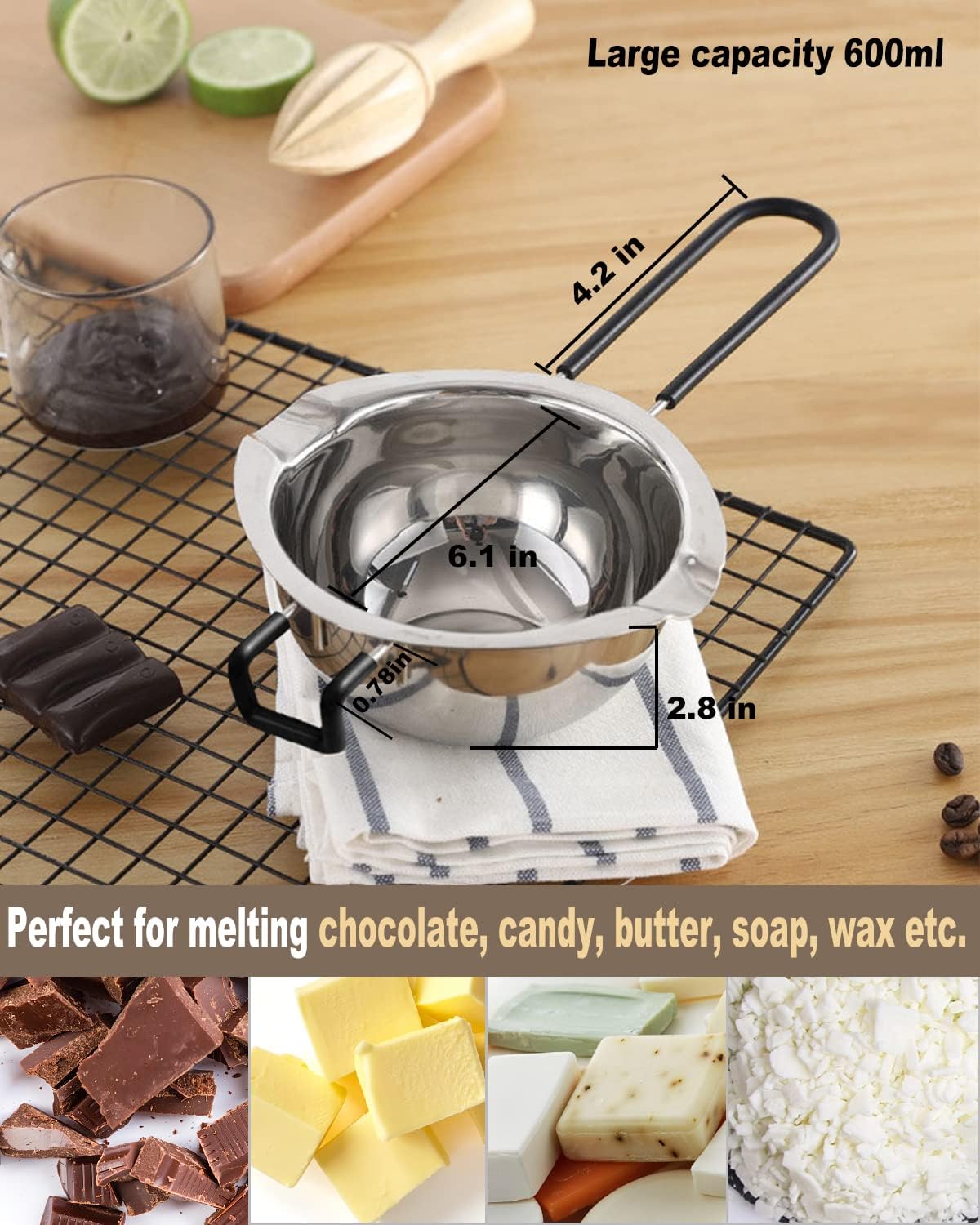 Stainless Steel Double Boiler  - Soap Making Double Boiler avis et prix