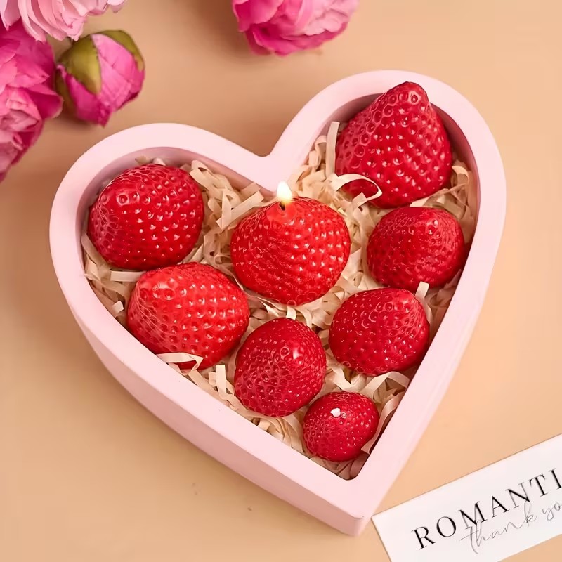 Strawberry Silicone Candle Mol - Soap Making Lye avis et prix