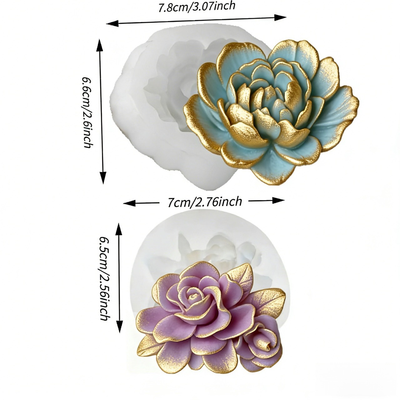 2-Piece 3D Heart-Shaped Garden - Soap Making Designs avis et prix