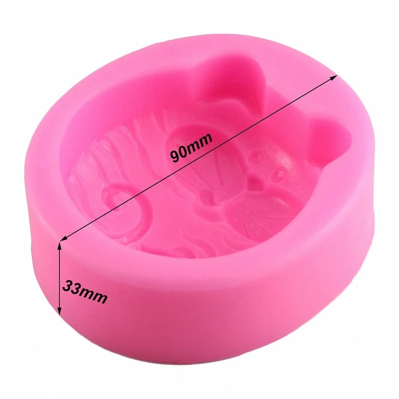 1PC Non-Stick Silicone Mold 3D - Soap Making Lye avis et prix