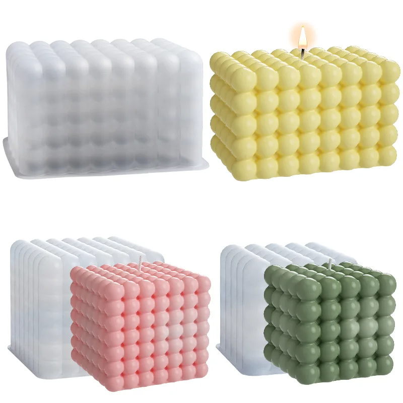 Large Bubble Cube Candles Sili - Soap Making Home avis et prix