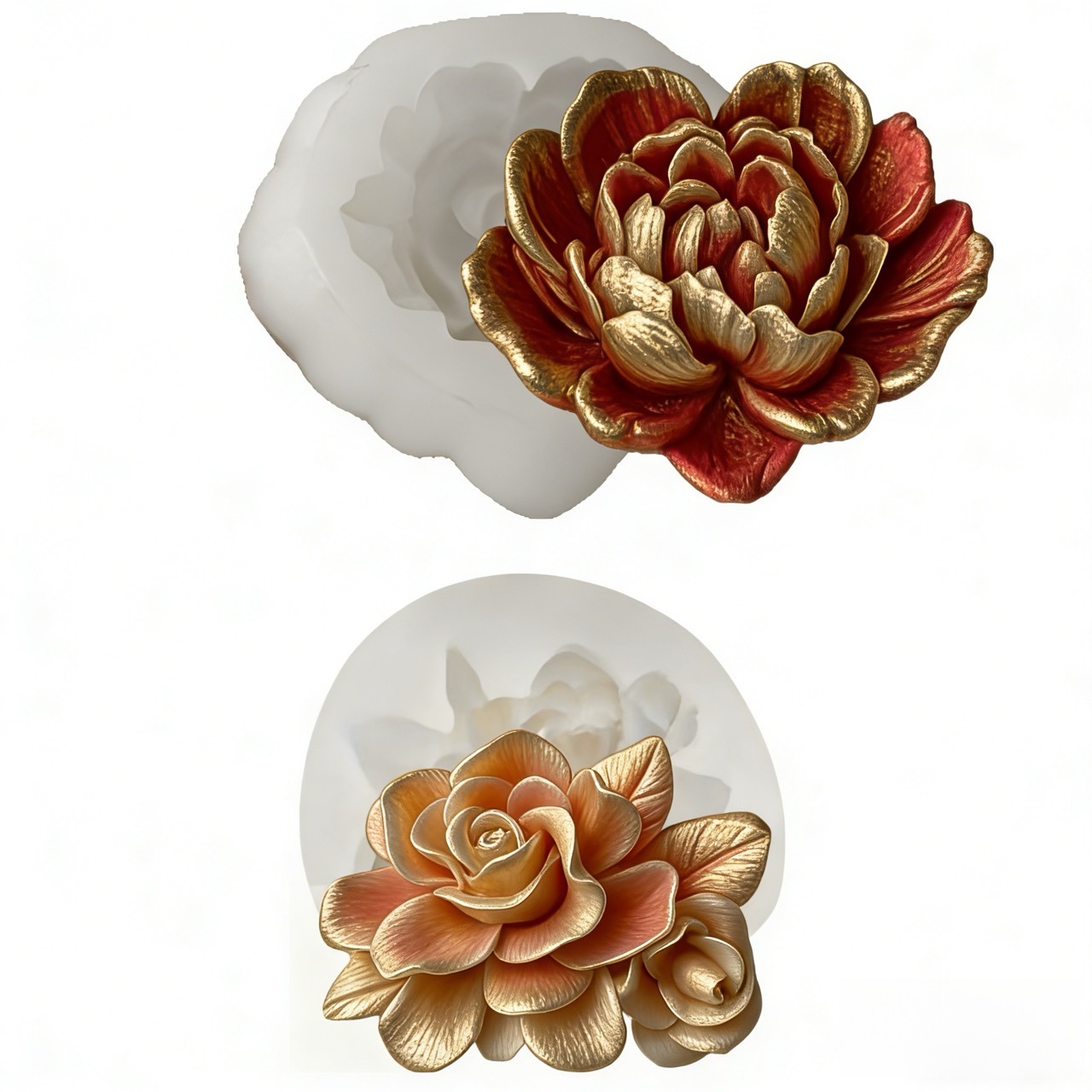 2-Piece 3D Heart-Shaped Garden - Soap Making Designs avis et prix
