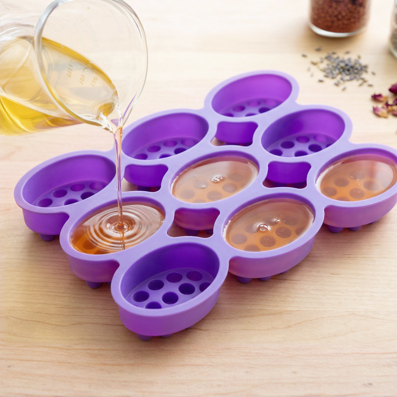 9 Hole Silicone Soap Mold Mass - Soap Making Designs avis et prix