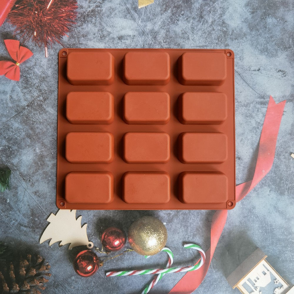 12 Cavity Square Silicone Soap - Soap Making Lye avis et prix