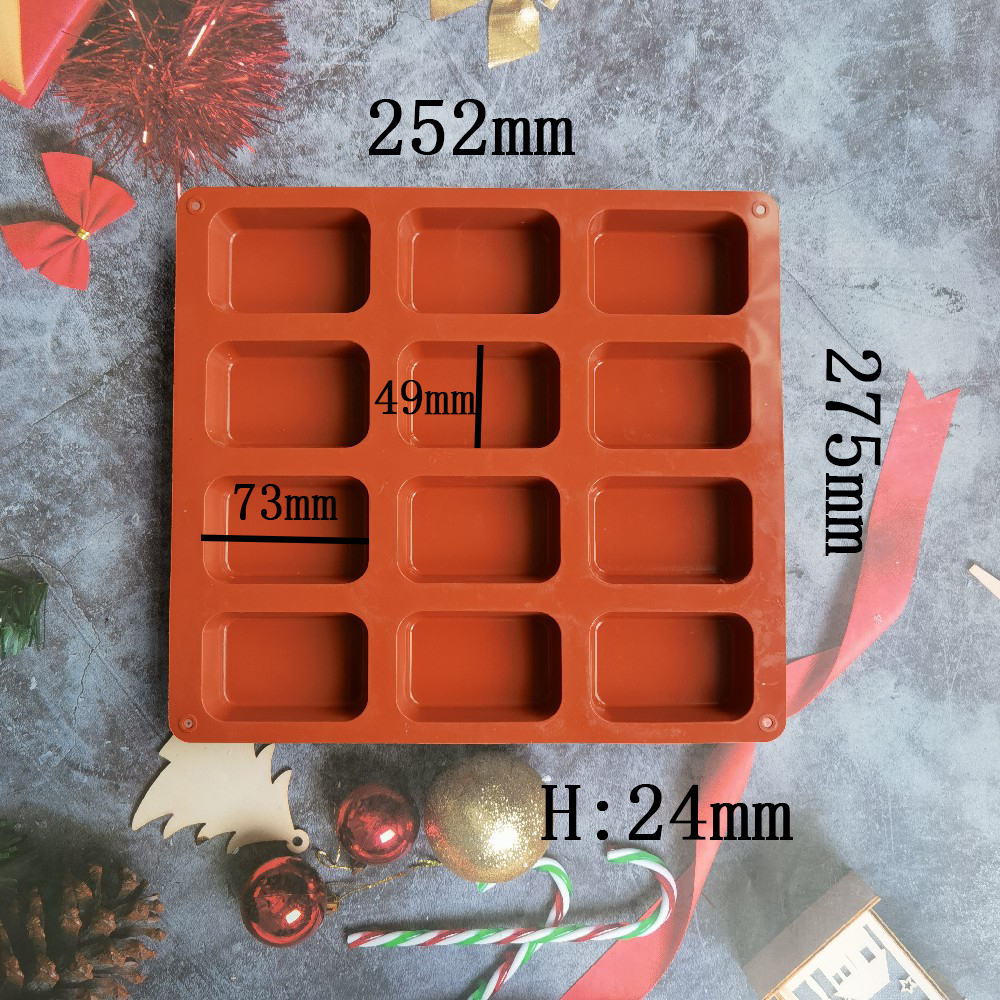 12 Cavity Square Silicone Soap - Soap Making Lye avis et prix