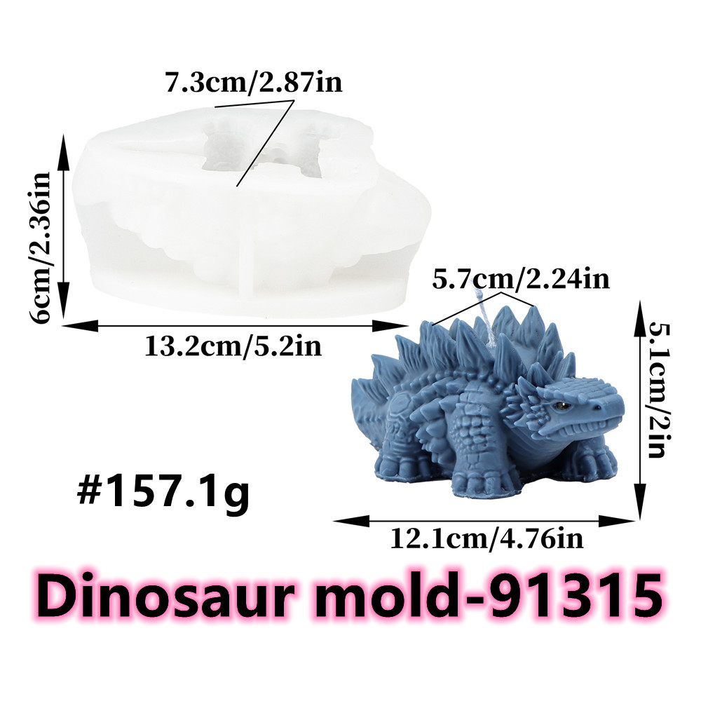 3D Stegosaurus Silicone Candle - Soap Making Designs avis et prix