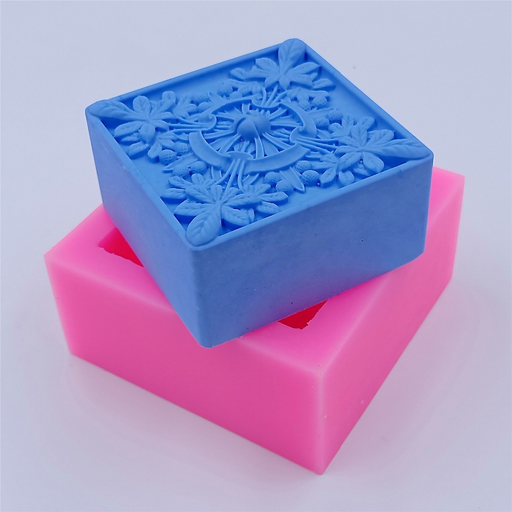 Square Design Soap Molds Flowe - Soap Making Designs avis et prix